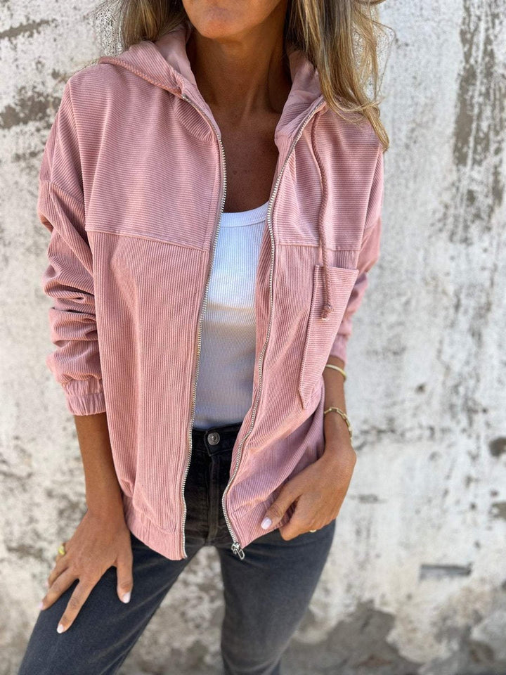Quinn | Hooded Zip-Up Utility Jacket