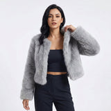 Anastasia | Cropped Plush Jacket