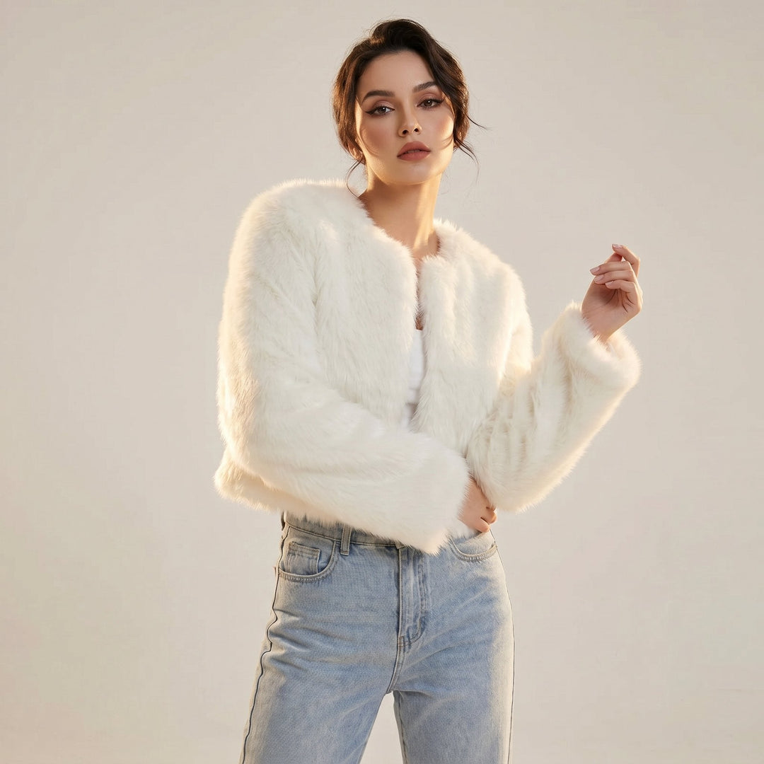 Anastasia | Cropped Plush Jacket