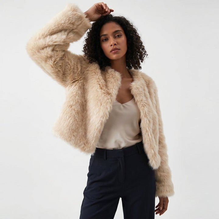 Anastasia | Cropped Plush Jacket