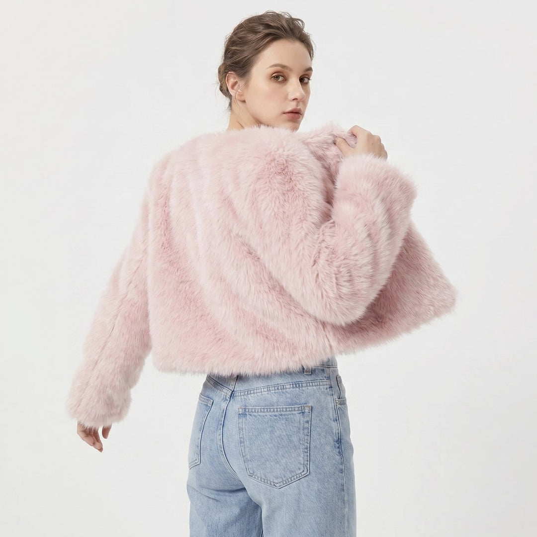 Anastasia | Cropped Plush Jacket