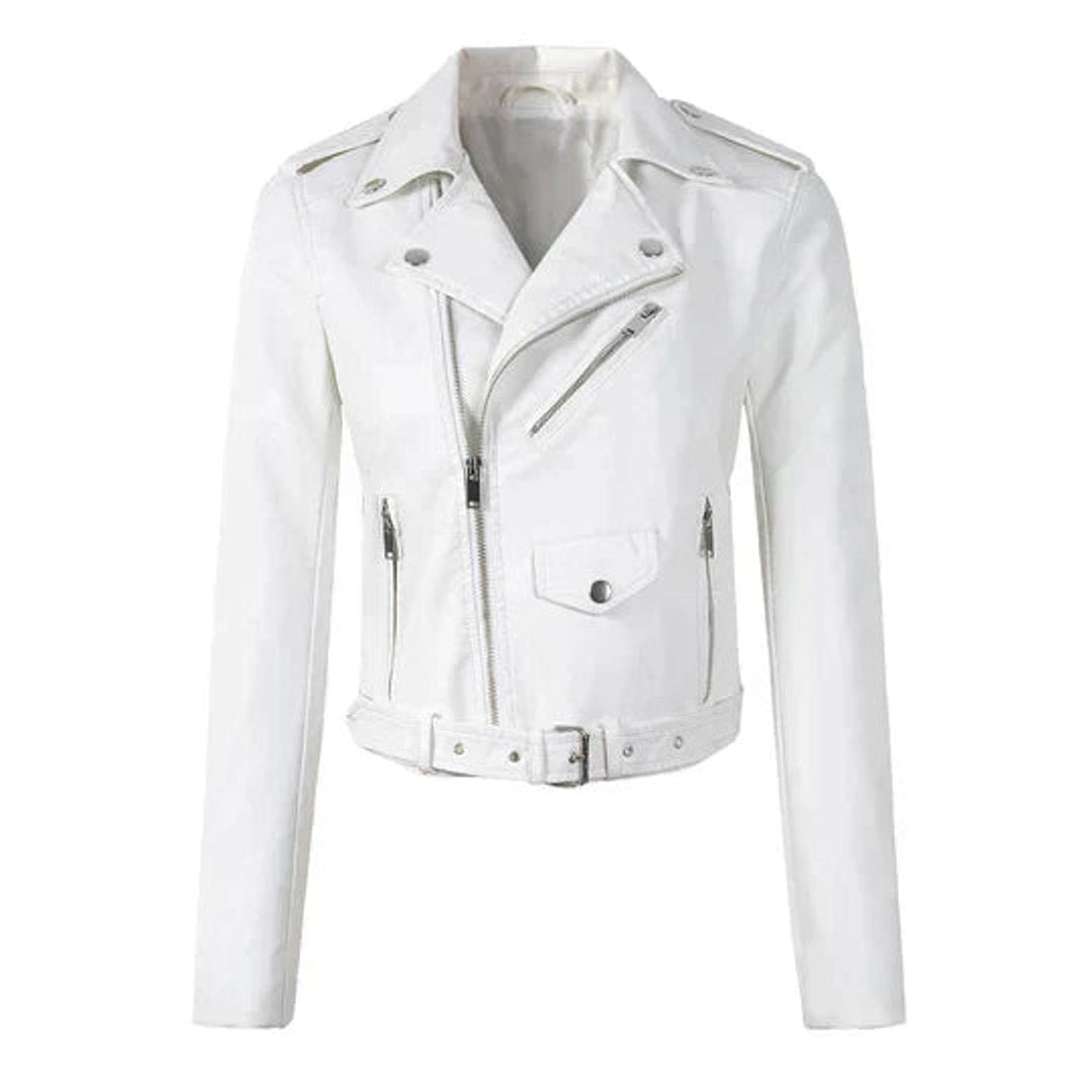 Rita | Belted Biker Jacket