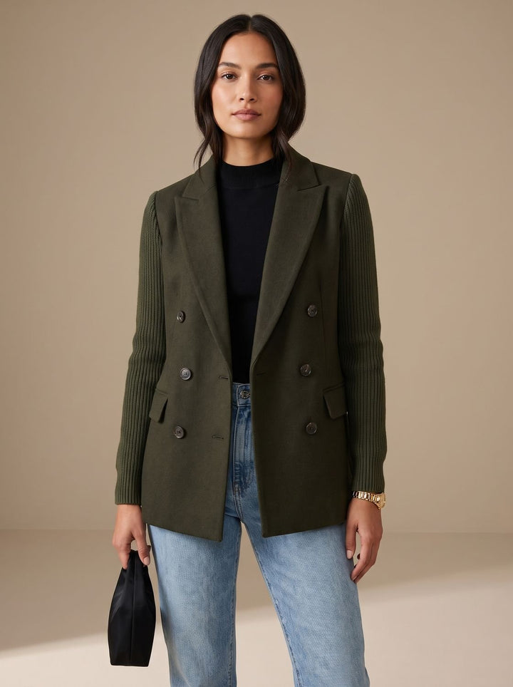 Primrose | Double-Breasted Soft-Sleeve Blazer