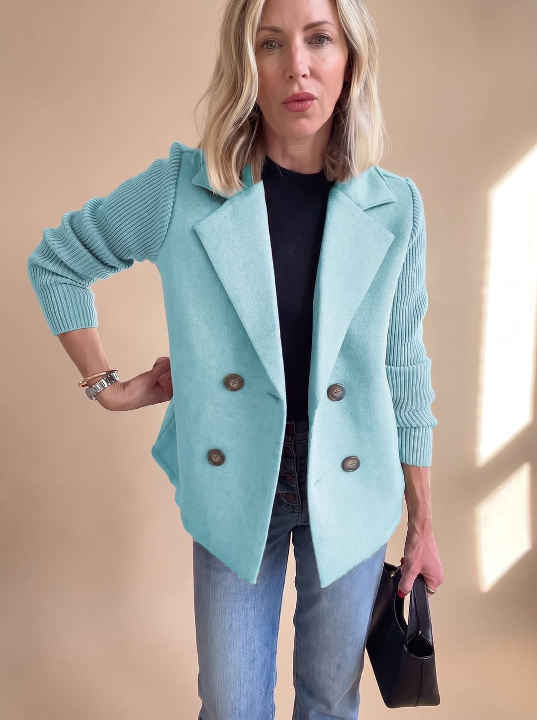 Primrose | Double-Breasted Soft-Sleeve Blazer