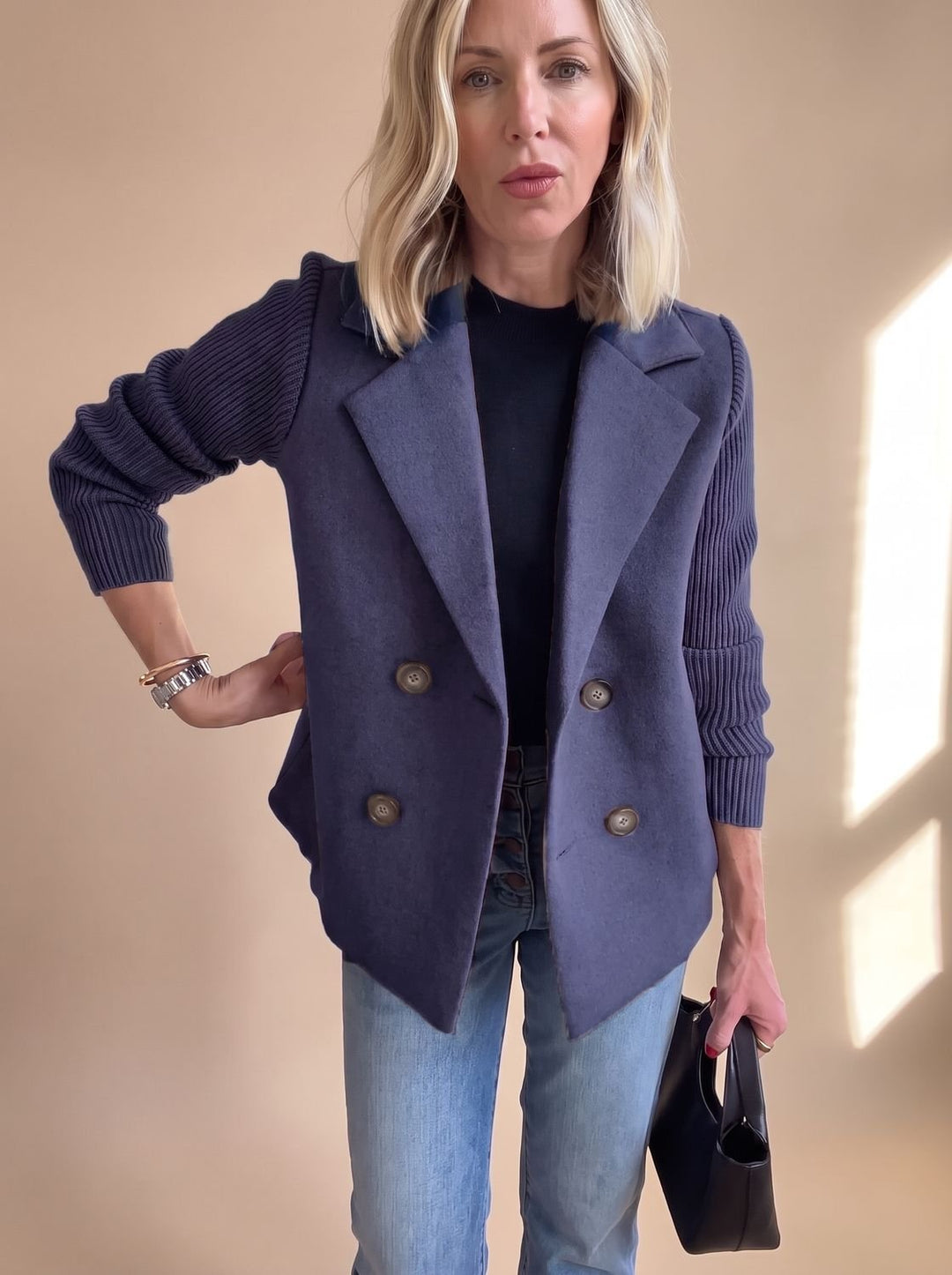 Primrose | Double-Breasted Soft-Sleeve Blazer