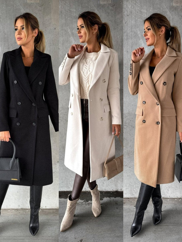 Evangeline | Tailored Double-Breasted Longline Coat