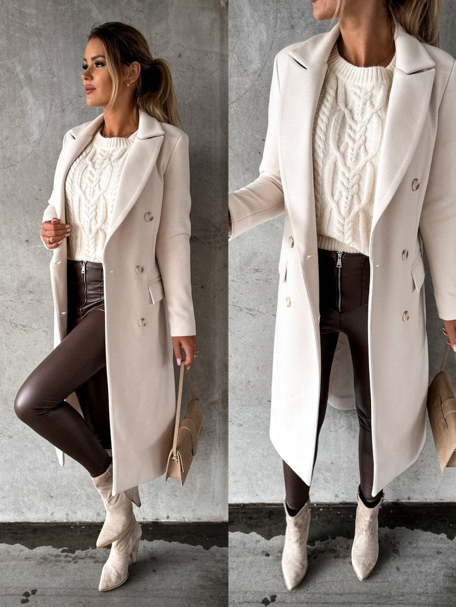 Evangeline | Tailored Double-Breasted Longline Coat