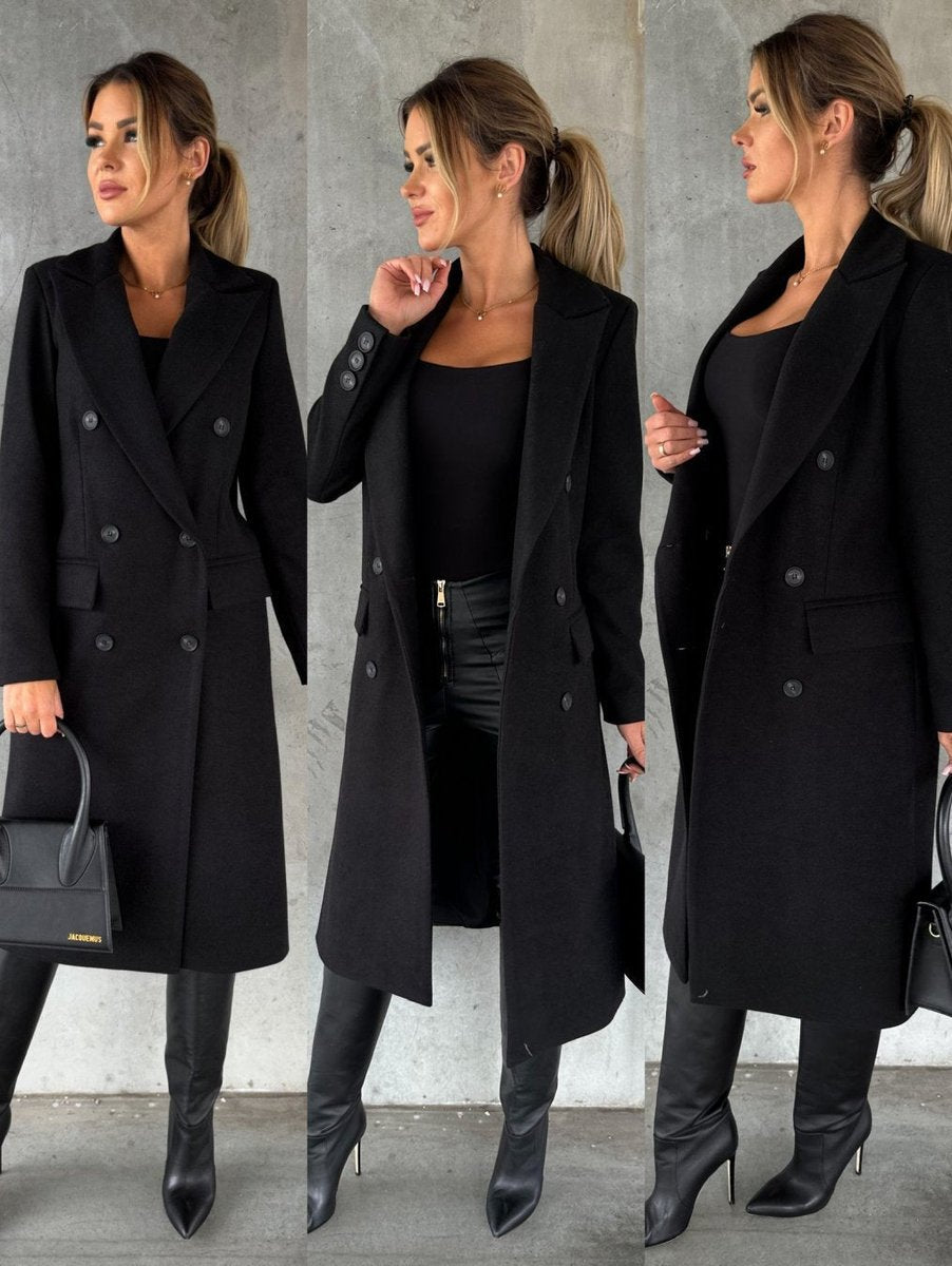 Evangeline | Tailored Double-Breasted Longline Coat