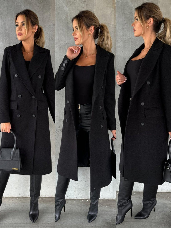 Evangeline | Tailored Double-Breasted Longline Coat