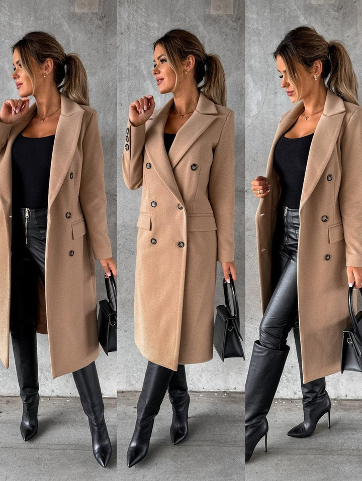 Evangeline | Tailored Double-Breasted Longline Coat