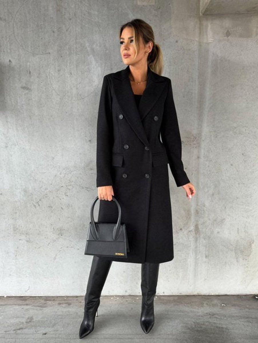 Evangeline | Tailored Double-Breasted Longline Coat