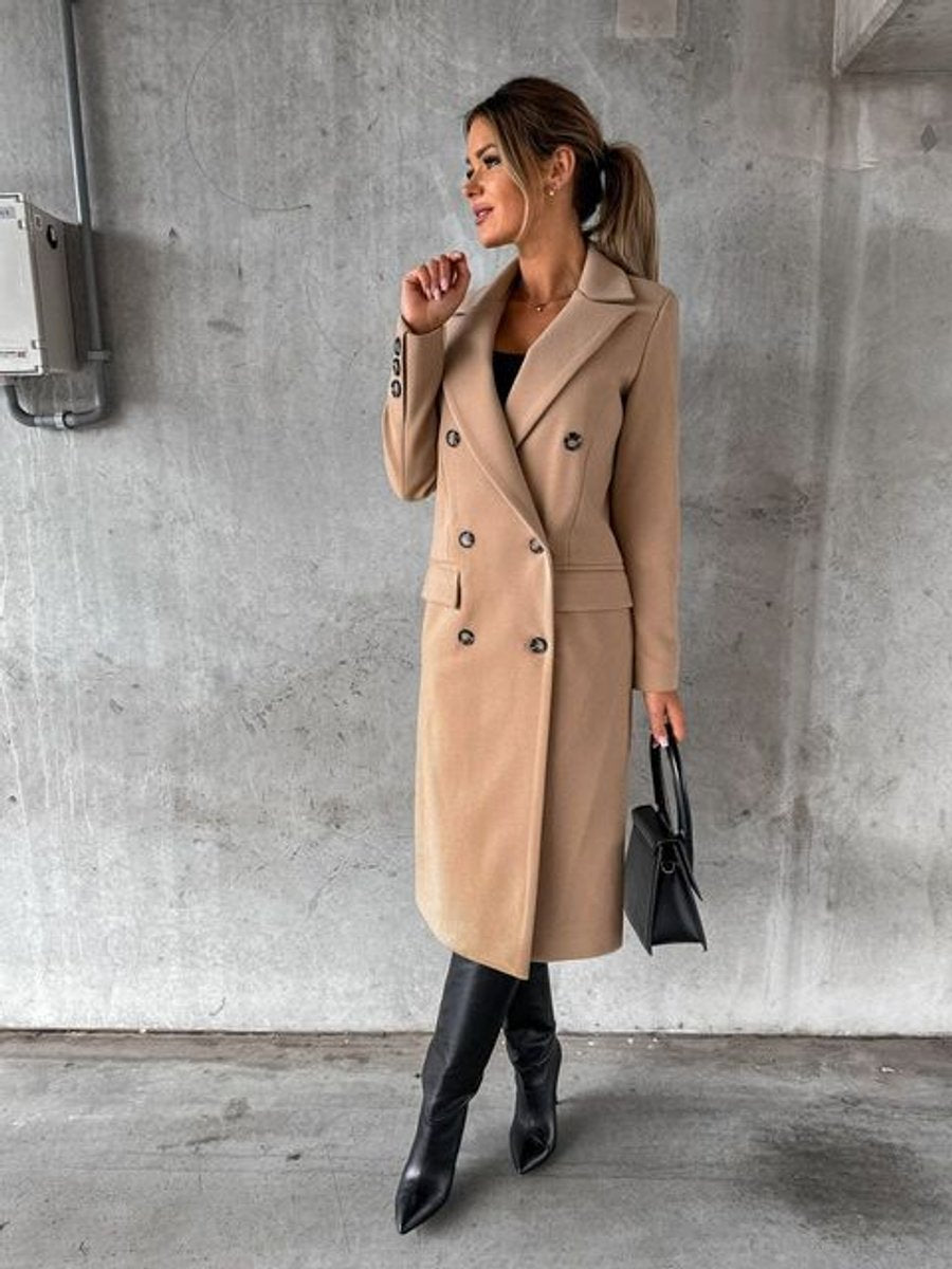 Evangeline | Tailored Double-Breasted Longline Coat