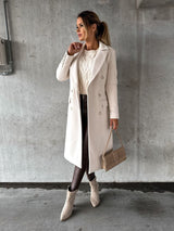 Evangeline | Tailored Double-Breasted Longline Coat