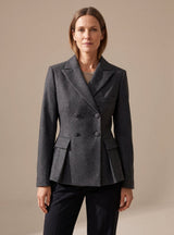 Gwendolyn | Tailored Double-Breasted Peplum Blazer