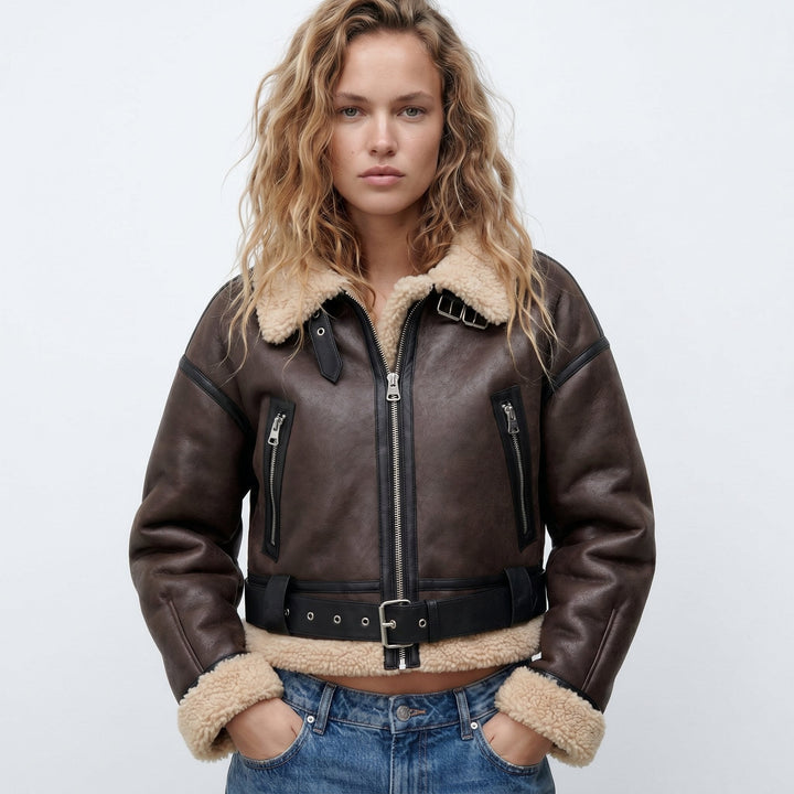 Camilla | Cropped Aviator Jacket