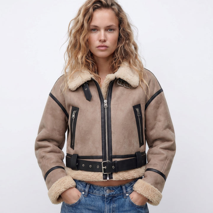 Camilla | Cropped Aviator Jacket