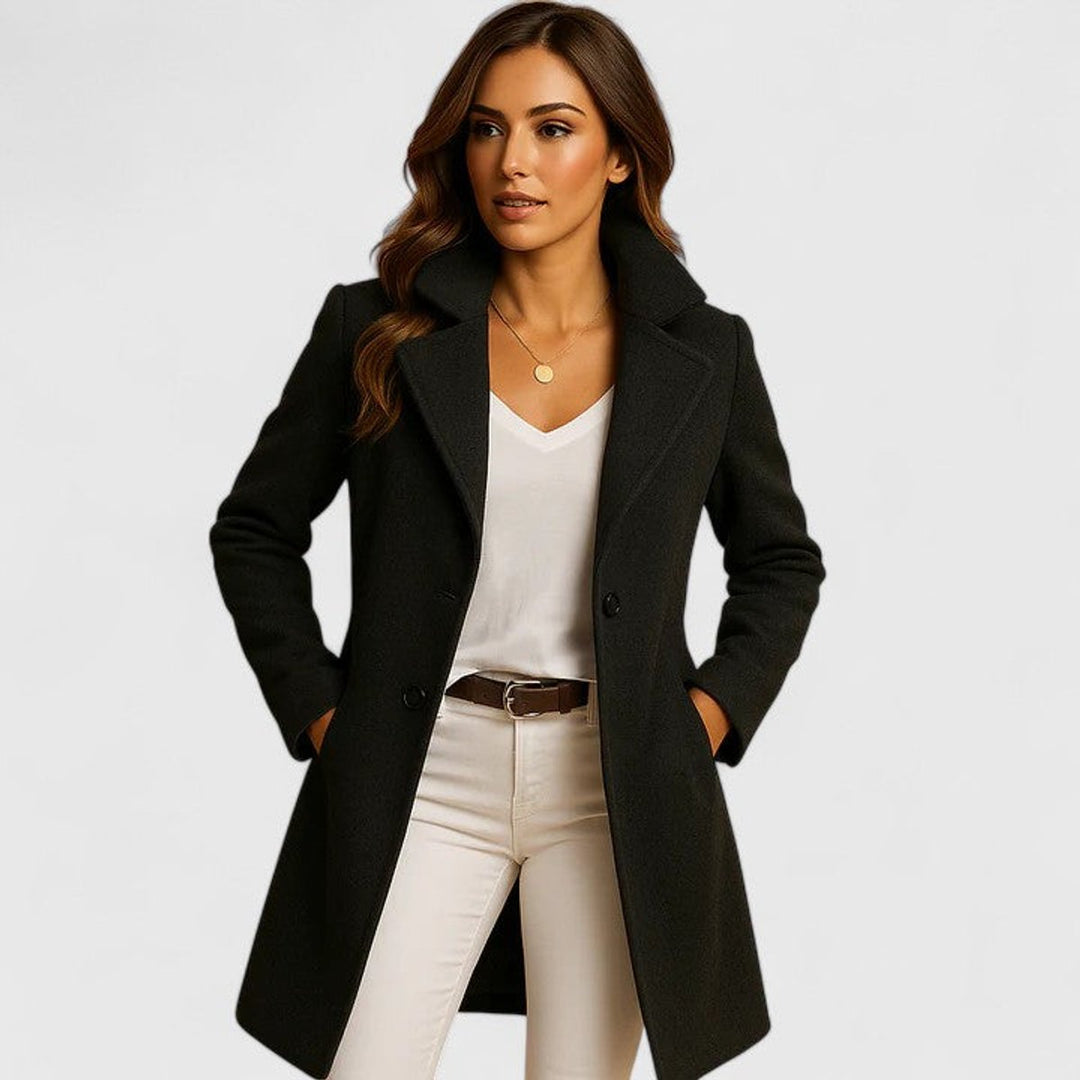 Barbara | Tailored Notch-Lapel Longline Coat