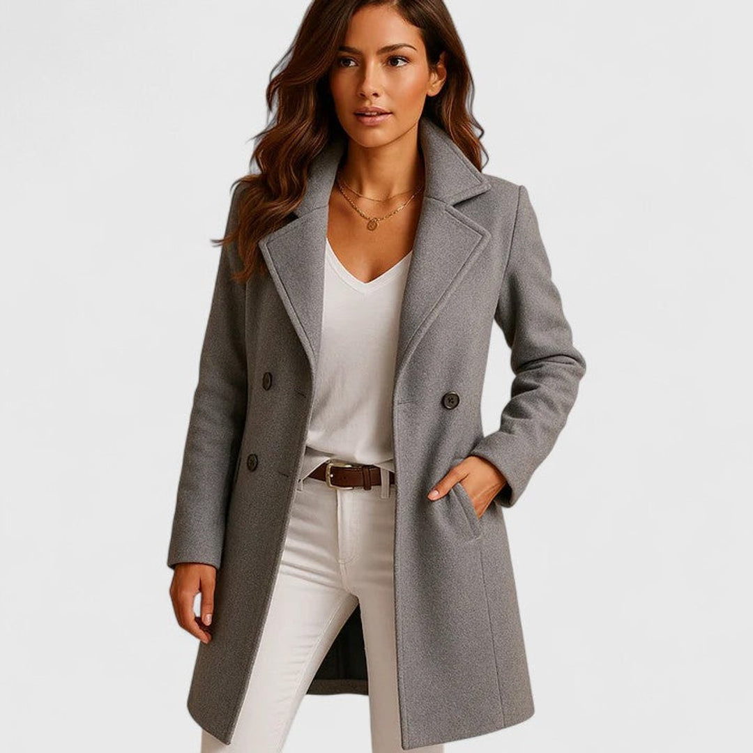 Barbara | Tailored Notch-Lapel Longline Coat