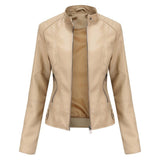 Yasmin | Tailored Stand-Collar Moto Jacket