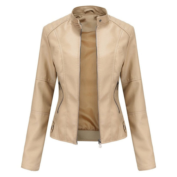Yasmin | Tailored Stand-Collar Moto Jacket
