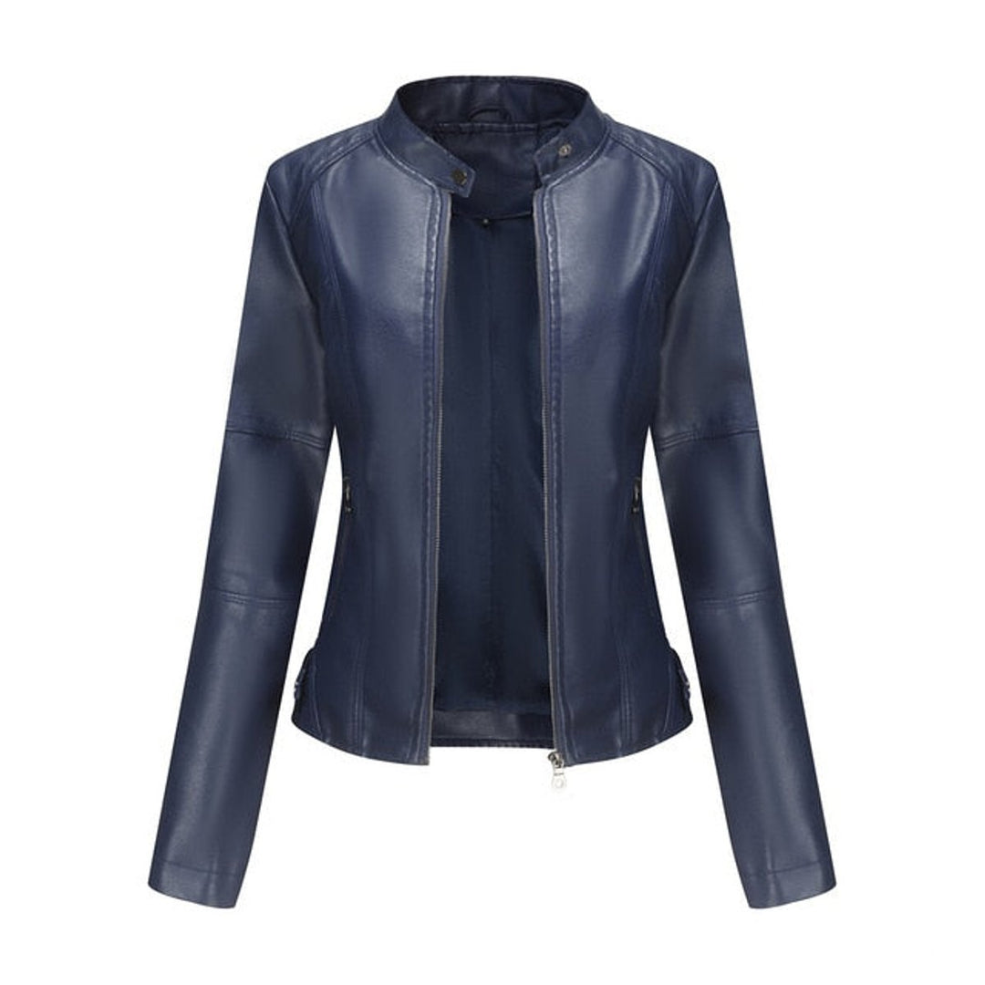 Yasmin | Tailored Stand-Collar Moto Jacket