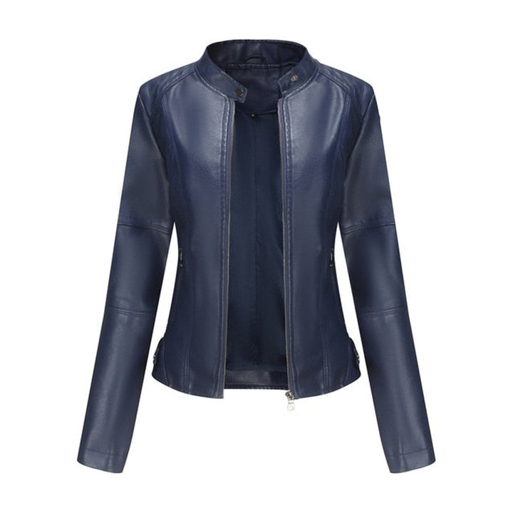Yasmin | Tailored Stand-Collar Moto Jacket