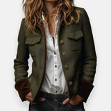 Florence | Military-Style Herringbone Jacket