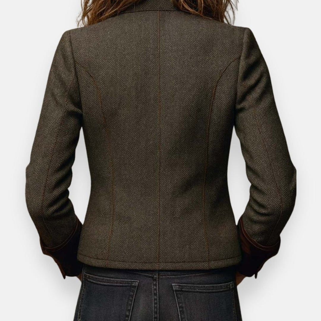 Florence | Military-Style Herringbone Jacket
