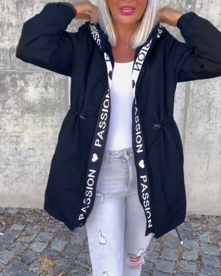 Juno | Hooded Drawstring Midi Parka