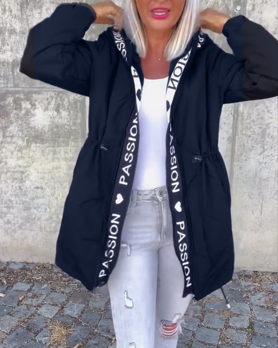 Tamara | Hooded Drawstring Midi Parka