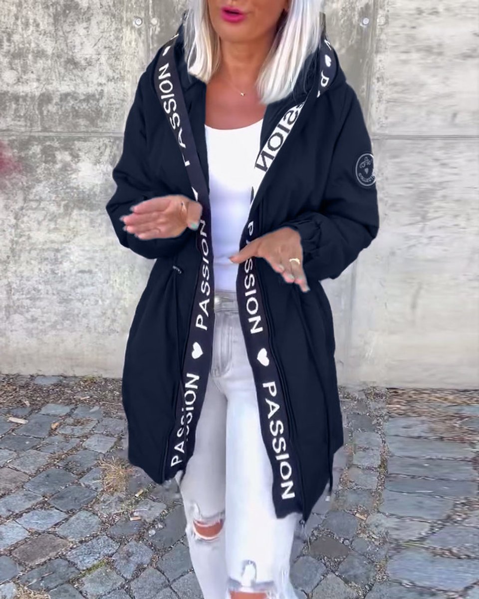 Juno | Hooded Drawstring Midi Parka