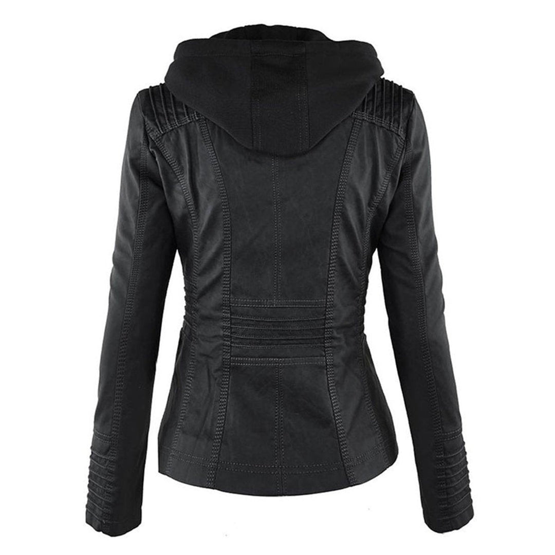 Juliette | Hooded Moto Jacket