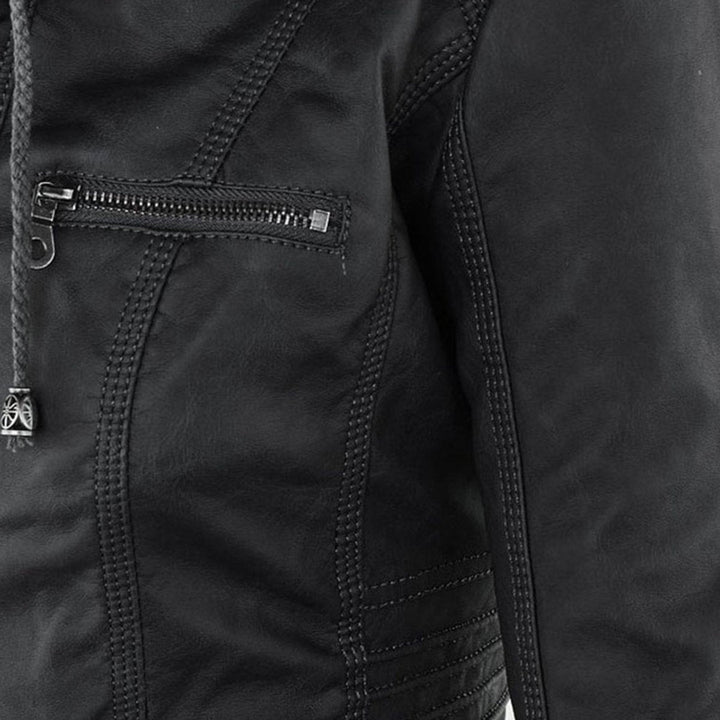 Juliette | Hooded Moto Jacket