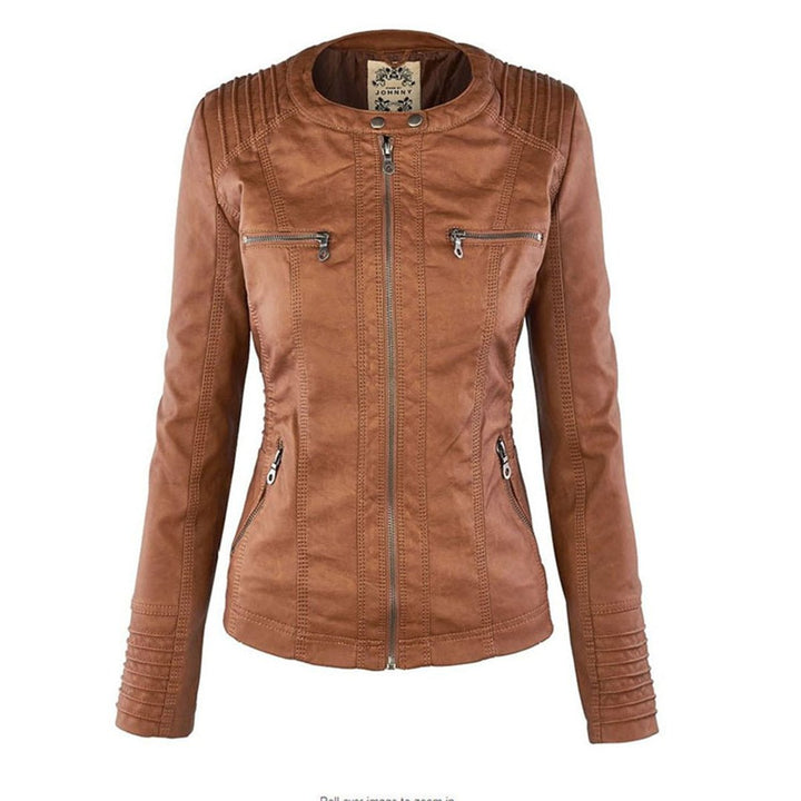 Harlow | Hooded Moto Jacket with Removable Hood