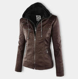 Diana | Hooded Zip-Up Moto Jacket