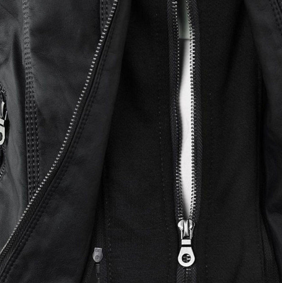 Diana | Hooded Zip-Up Moto Jacket