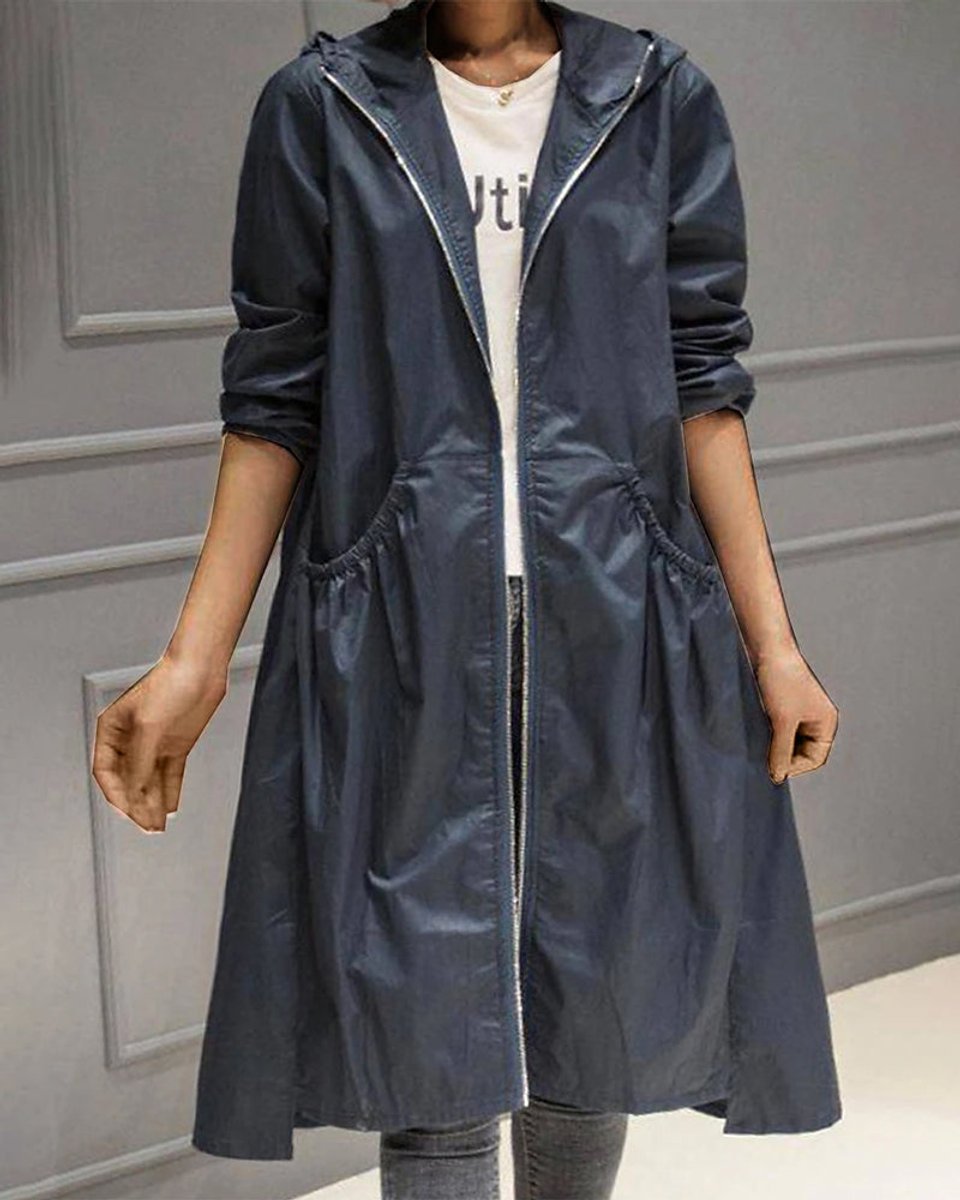 Tallulah | Hooded Longline Trench Coat