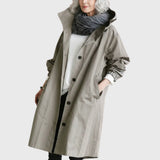 Maude | Hooded Relaxed-Fit Long Trench Coat