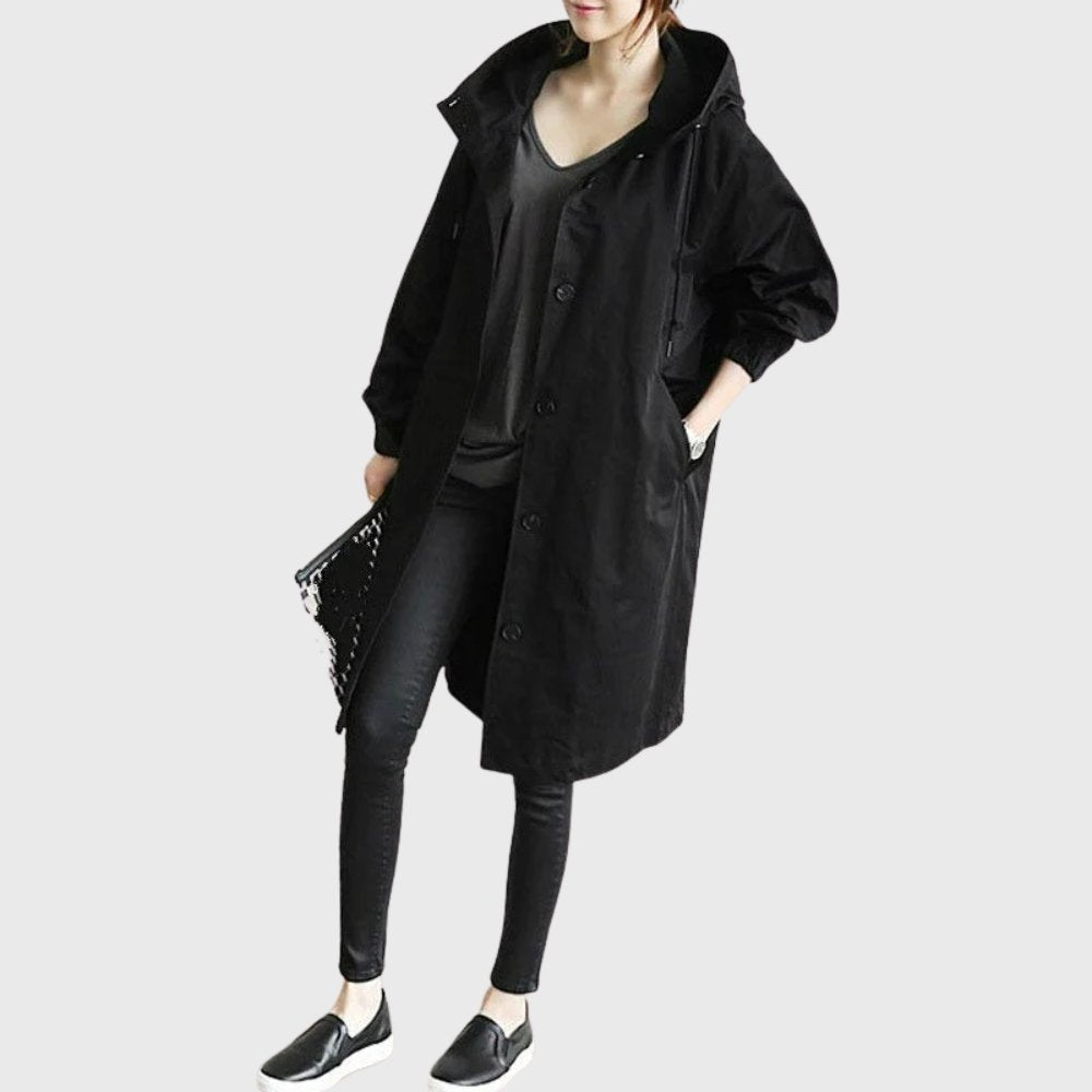 Nerissa | Hooded Relaxed-Fit Long Coat