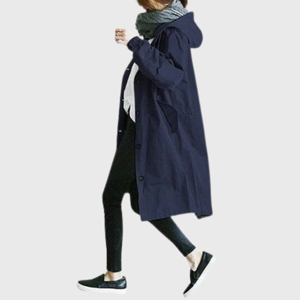 Nerissa | Hooded Relaxed-Fit Long Coat