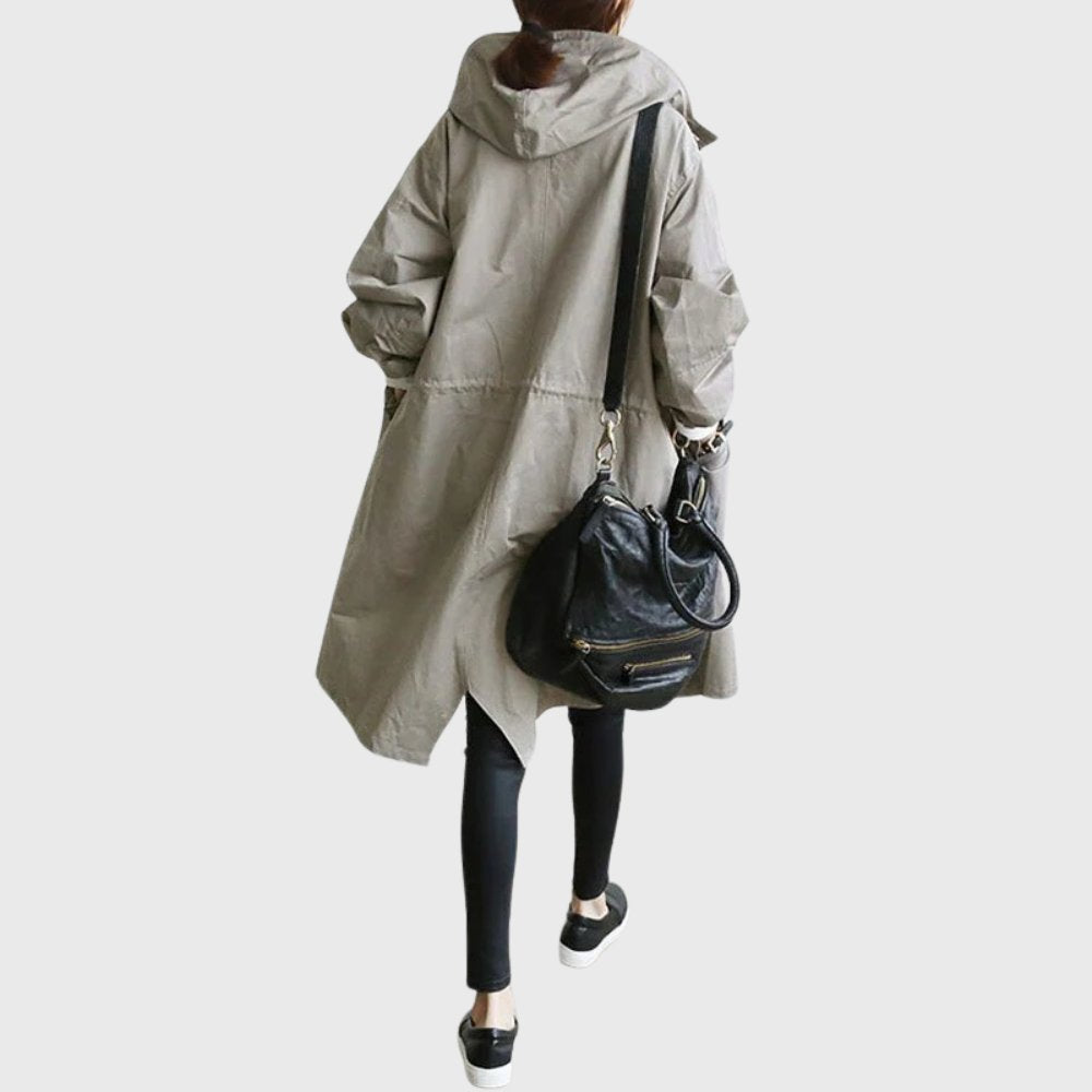 Nerissa | Hooded Relaxed-Fit Long Coat