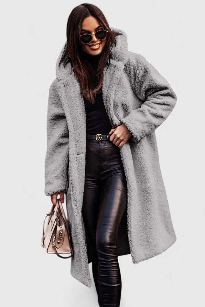 Della | Cosy Longline Hooded Coat