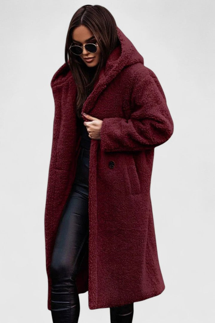 Della | Cosy Longline Hooded Coat