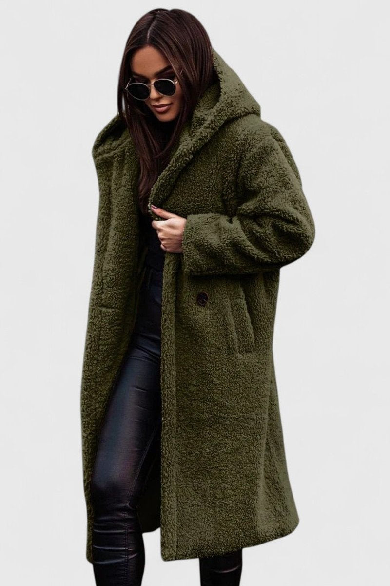 Della | Cosy Longline Hooded Coat