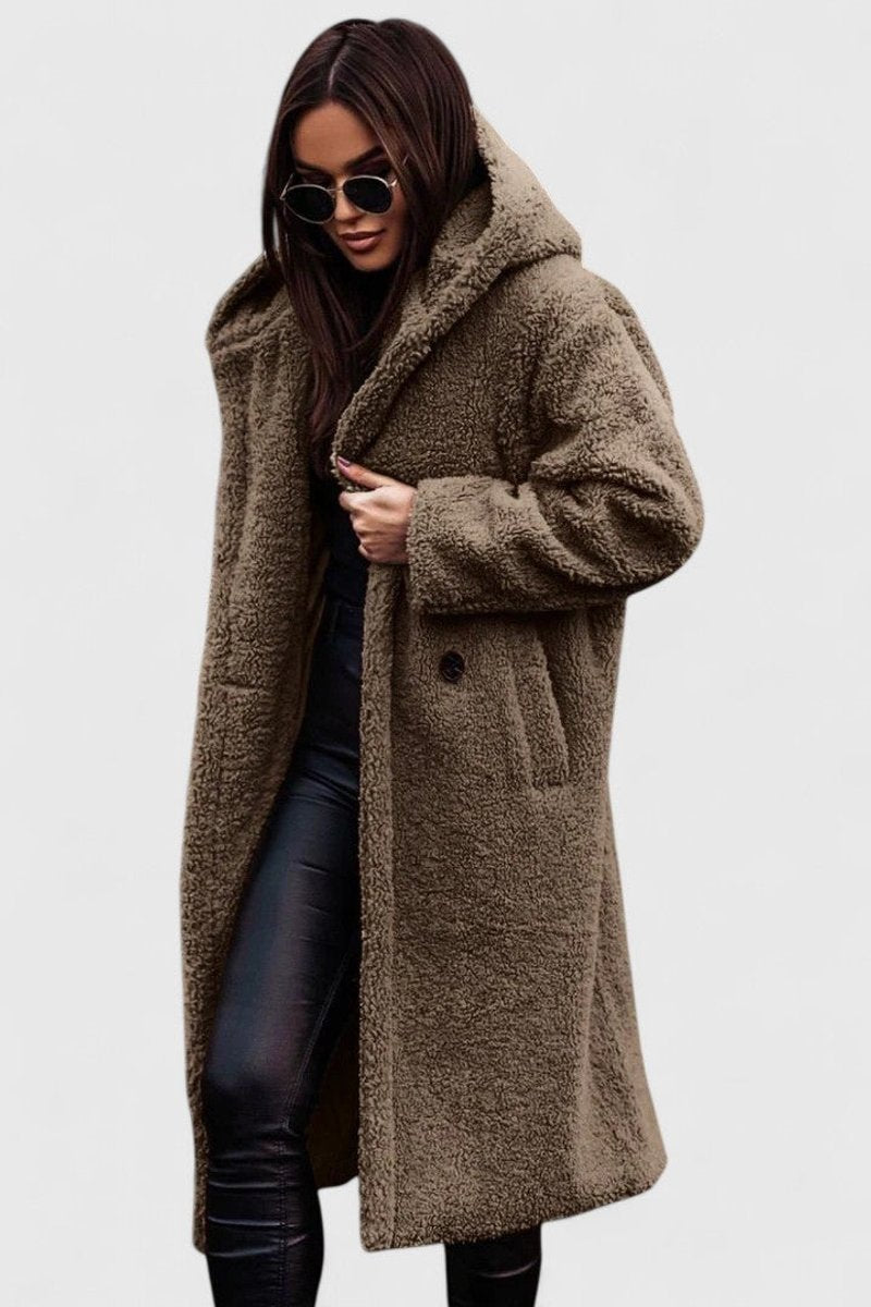Della | Cosy Longline Hooded Coat