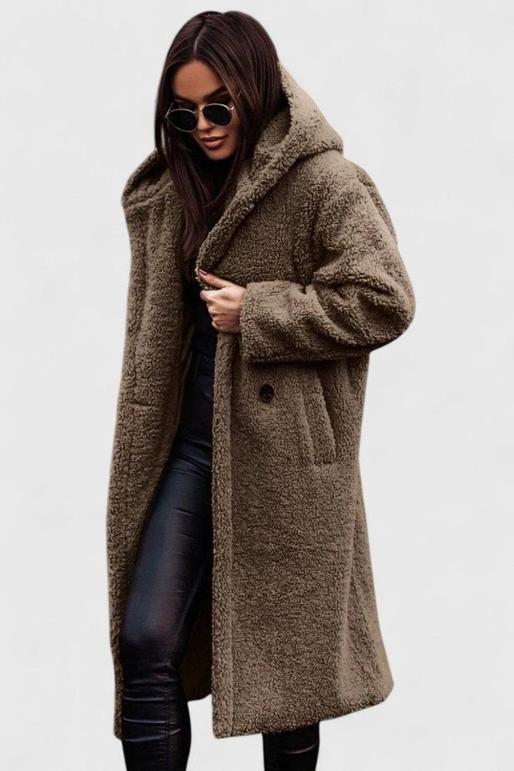 Della | Cosy Longline Hooded Coat