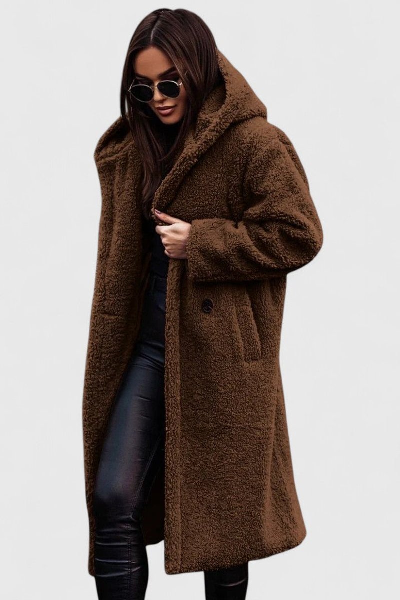 Della | Cosy Longline Hooded Coat