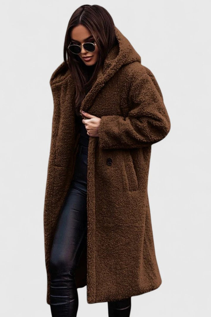 Della | Cosy Longline Hooded Coat