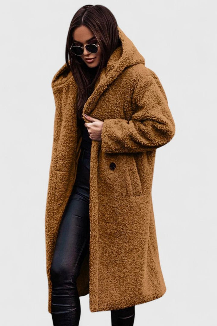 Della | Cosy Longline Hooded Coat