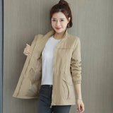 Marisa | Lightweight Zip-Up Bomber Jacket with Drawstring Waist